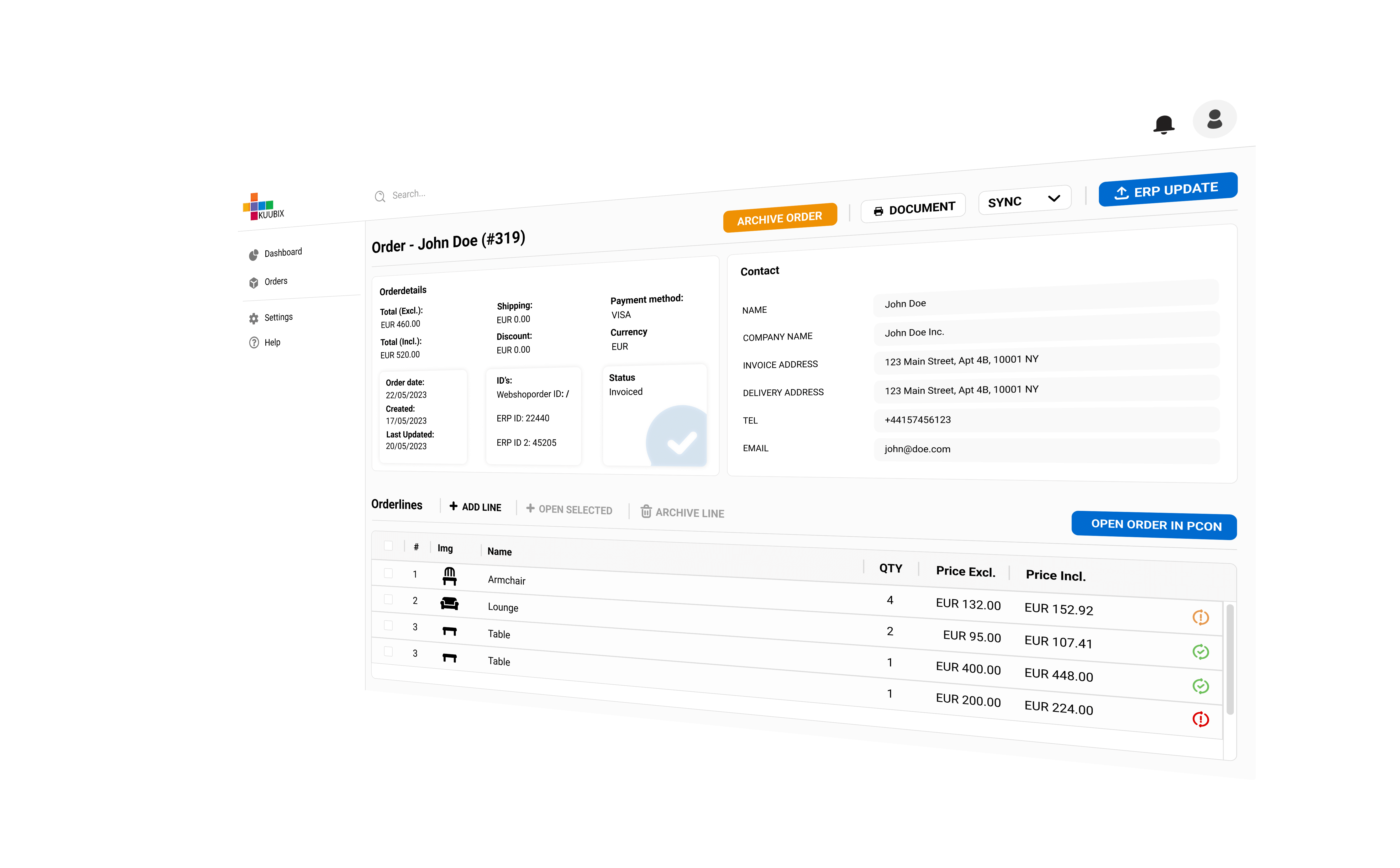 Dashboard Configbox